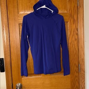Athleta Royal Blue Performance Hooded Pullover